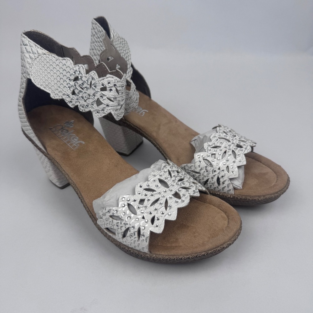New Rieker Women's 8.5 EUR 40 3" Heel Rabea White NO BOX